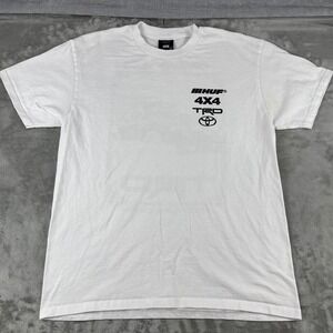 HUF T-Shirt Mens Large TRD 4x4 Graphic White Toyota Racing Development EUC